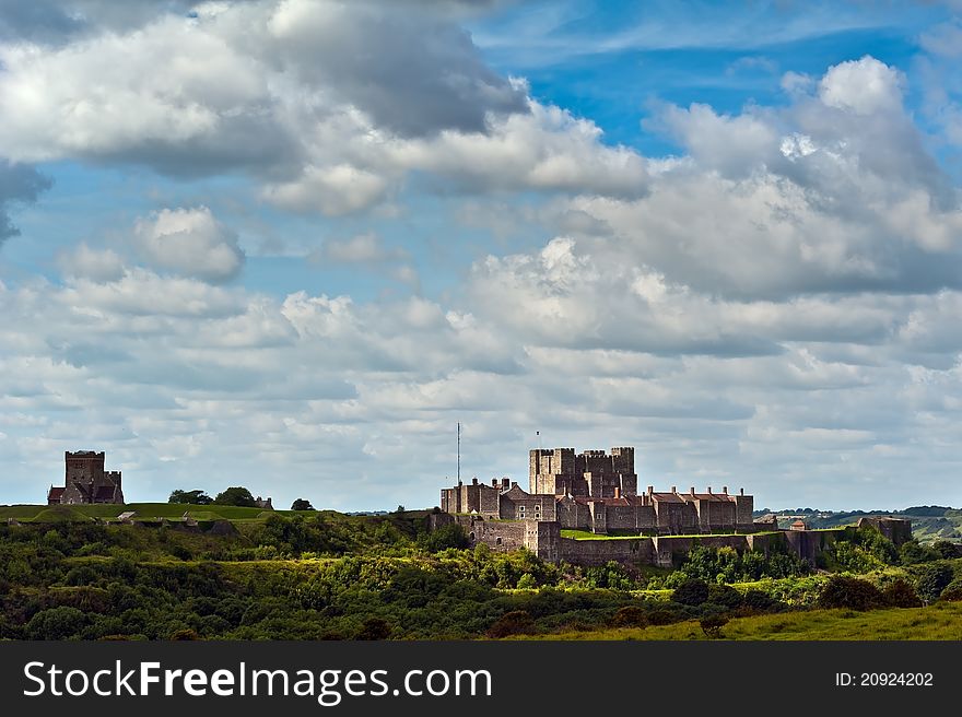 Dover Castle And Church