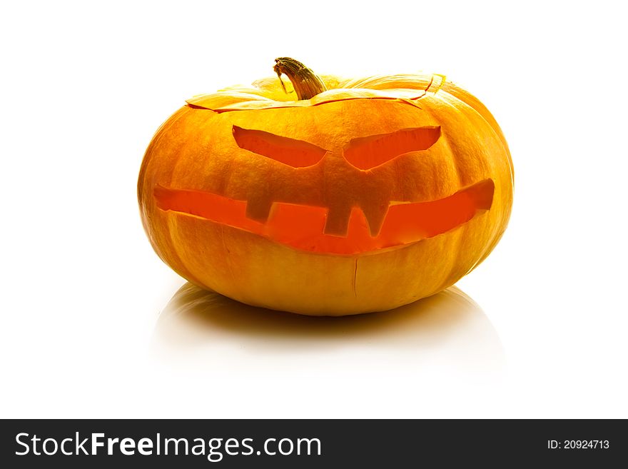 Halloween on white background