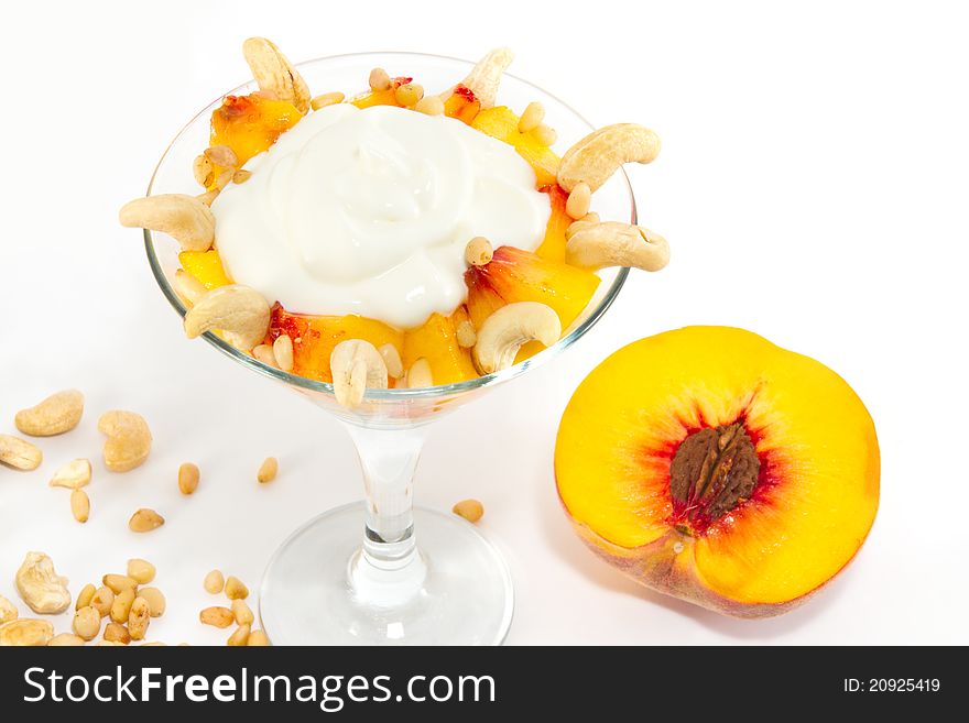 Dessert With Peaches