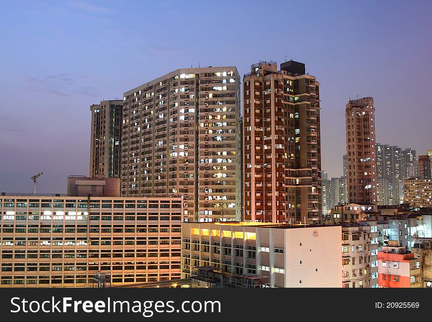 Packed housing in Hong Kong