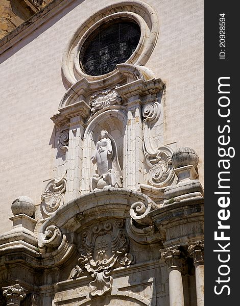 Front Of Church At La Bisbal