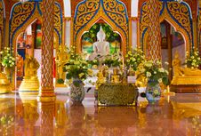 Church In Thai Temple Royalty Free Stock Photos