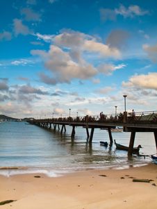 Beach And Pier Stock Photos Beach And Pier Stock Photos