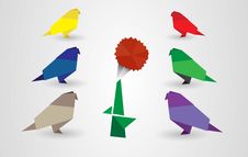 Origami Birds Royalty Free Stock Images Origami Birds Royalty Free Stock Images