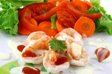 Salad Shrimp Stock Photo Salad Shrimp Stock Photo