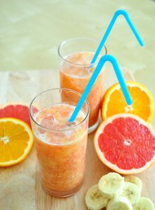 Orange Smoothie Stock Image Orange Smoothie Stock Image