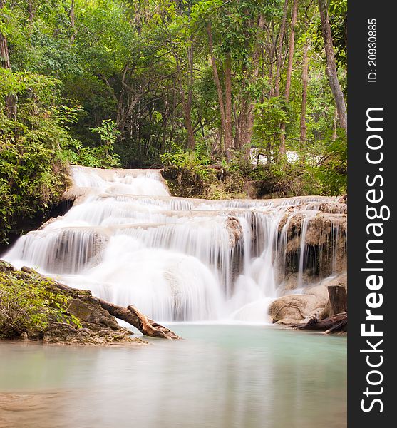 Beautiful waterfall in western of thailand. Beautiful waterfall in western of thailand