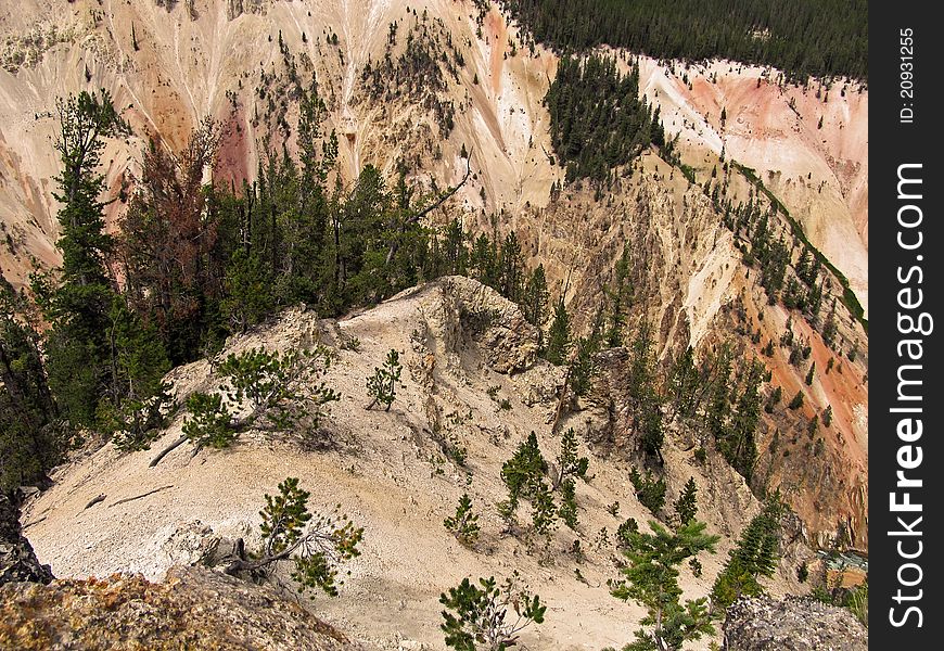 Steep Canyon In Wyoming