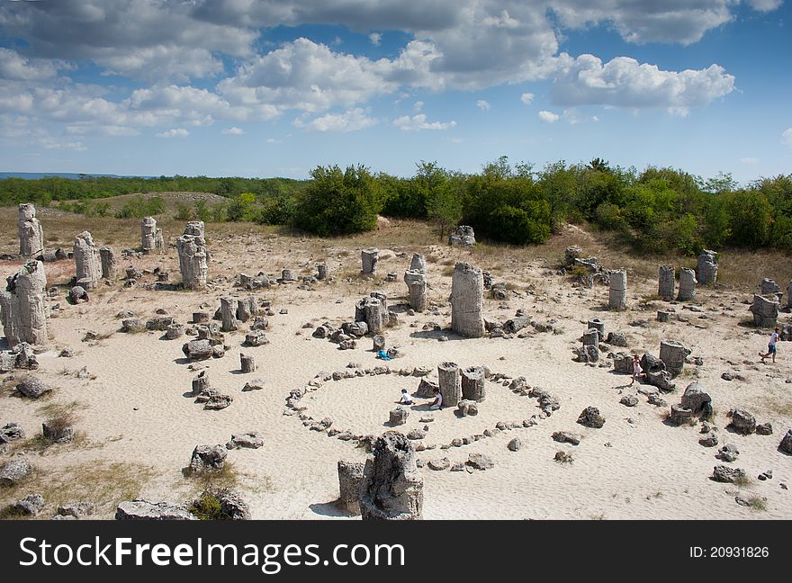 Stones trees nera Varna, Bulgaria