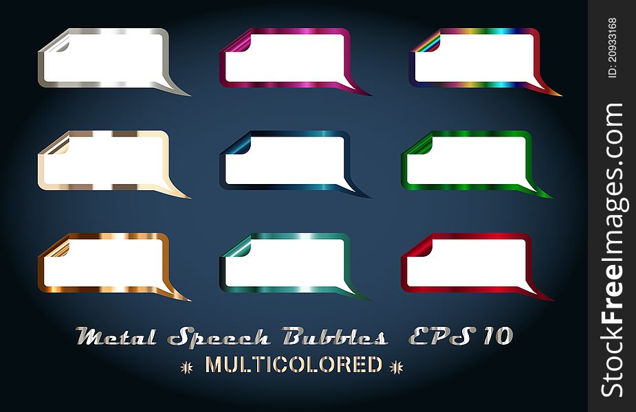 Multicolored illustrated set for youe business. Multicolored illustrated set for youe business