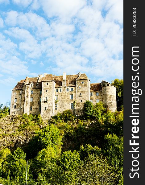 Boussac Castle in Creuse Department, Limousin, France