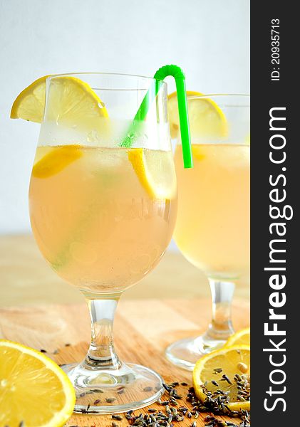 Refreshing lemonade for a hot summer day