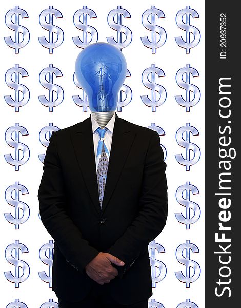Businessman And The Symbol Of The Money
