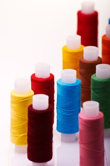 Spools Of Threads Stock Photo Spools Of Threads Stock Photo