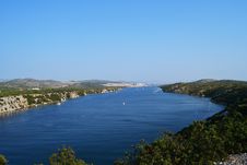 Beautiful Croatian Coast By Ferry Royalty Free Stock Photos Beautiful Croatian Coast By Ferry Royalty Free Stock Photos
