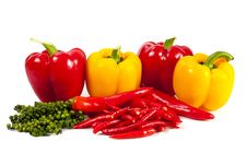Mix Chili And Pepper Royalty Free Stock Images