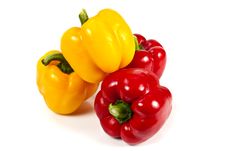 Red And Yellow Bell Pepper Royalty Free Stock Photo