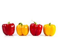 Red And Yellow Bell Pepper Royalty Free Stock Image