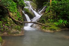 Cascade Of Erawan Waterfall, Thailand Stock Images
