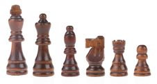 Chess Figures On White Stock Photos Chess Figures On White Stock Photos