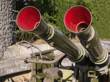 Military Anti Aircraft Gun Royalty Free Stock Photo Military Anti Aircraft Gun Royalty Free Stock Photo