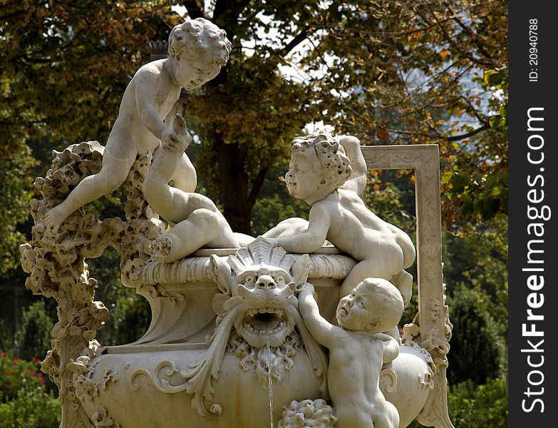 ChildrenÂ´s fontain in parc de la cutadella, barcelona. ChildrenÂ´s fontain in parc de la cutadella, barcelona