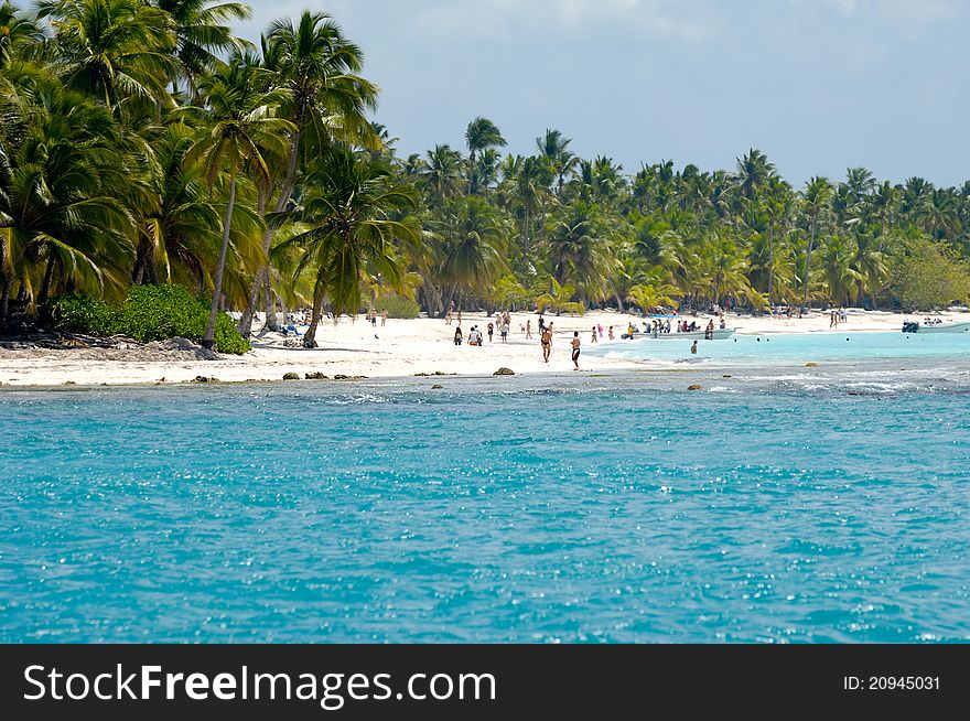 Island with beautiful beach