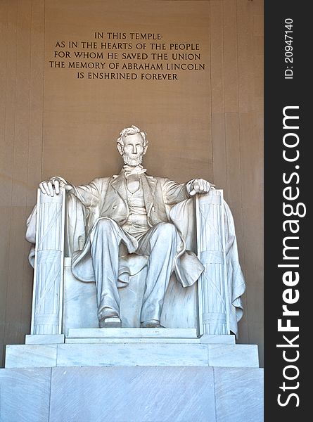 The Lincoln Memorial in Washington DC