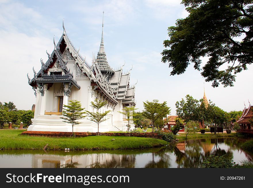 Thai Architechture In Temple Of Thailand