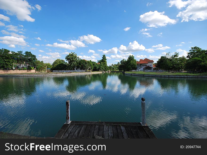 Blue Sky And Lake