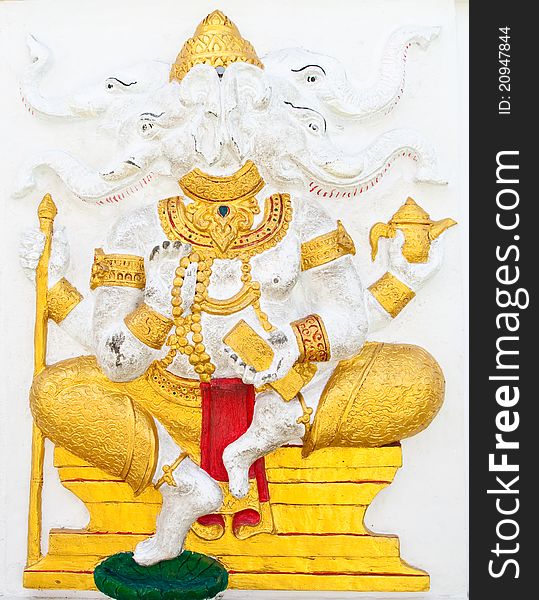 Indian Or Hindu Ganesha God Named Dwija Ganapati