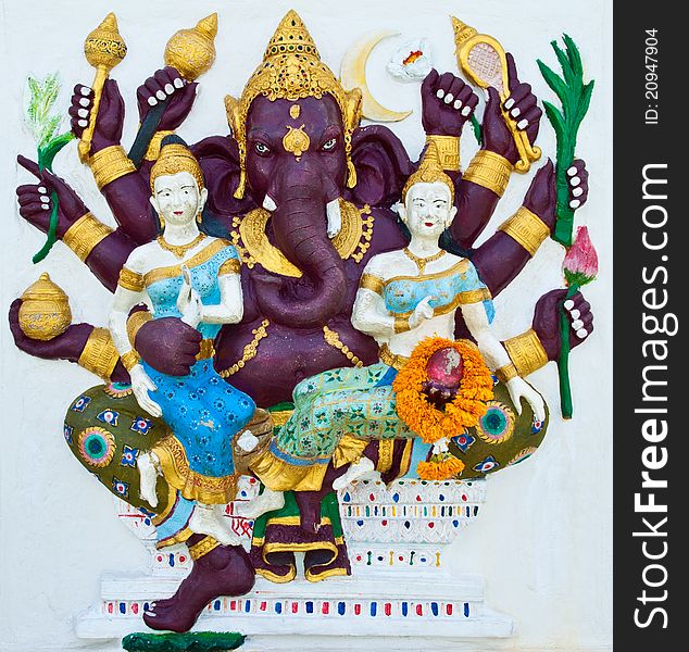 Indian Or Hindu Ganesha God Named Maha Ganapati