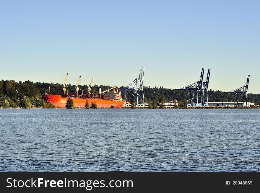 A Port on Fraser River,new westminster