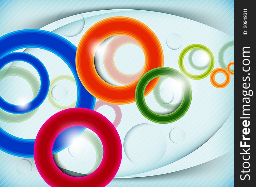Multicolor Circular design background