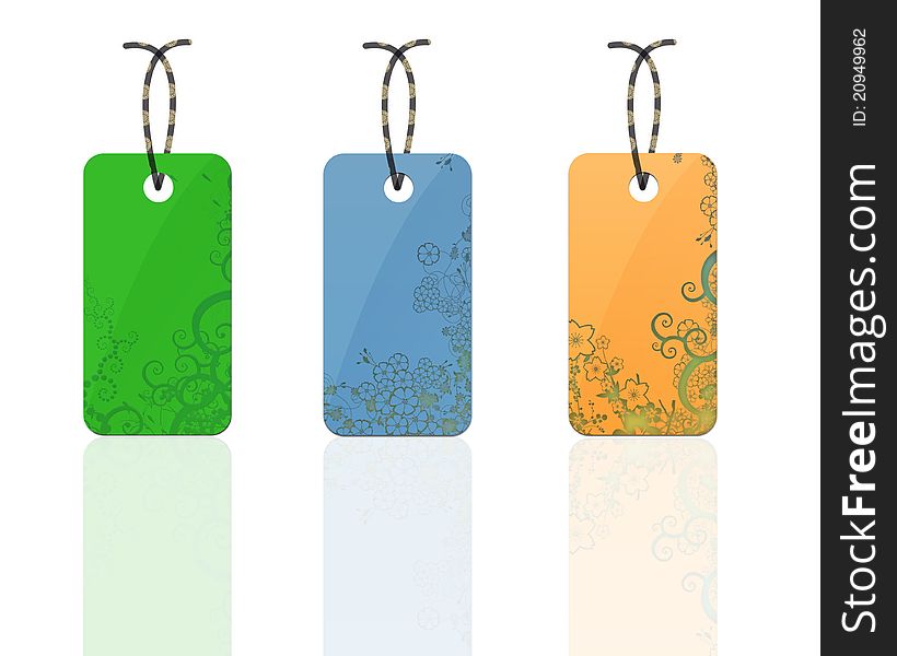 Colorful flora tags