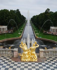 Fountains Petergofa Royalty Free Stock Photos Fountains Petergofa Royalty Free Stock Photos