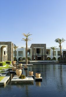 Architectural Complex In Minoan Style. Vertical Royalty Free Stock Photos Architectural Complex In Minoan Style. Vertical Royalty Free Stock Photos
