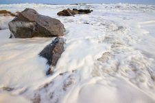 Foamy Surf Royalty Free Stock Images Foamy Surf Royalty Free Stock Images