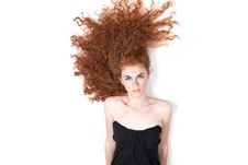 Beautiful Red Hair Woman Stock Images