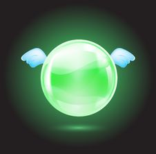 Green Crystal Ball Stock Images Green Crystal Ball Stock Images