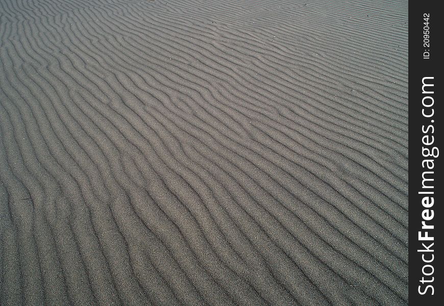 Striped Texture Of Sand