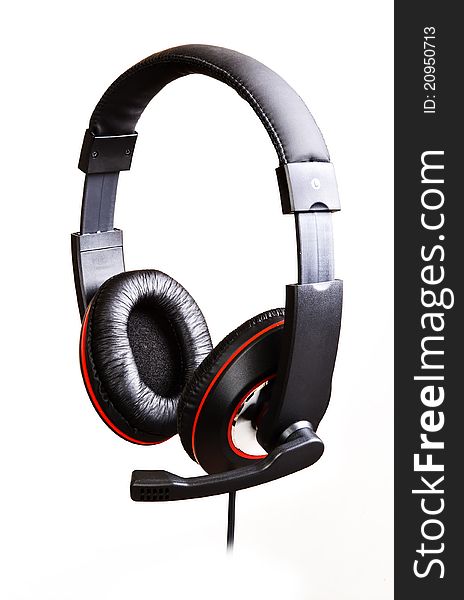 Headphones isolated on a white background