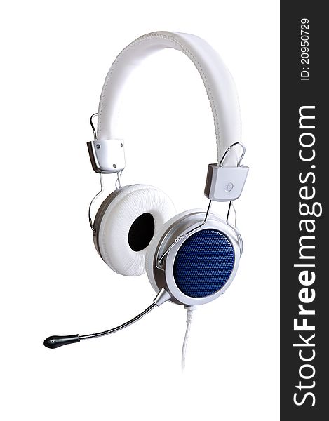 Headphones isolated on a white background