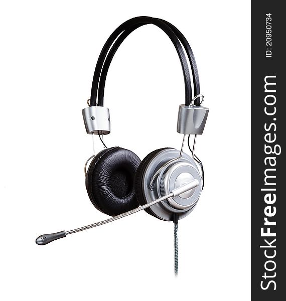 Headphones isolated on a white background