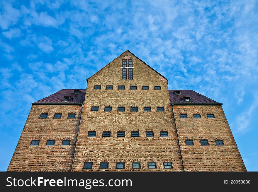 Historical building in Rostock (Germany).