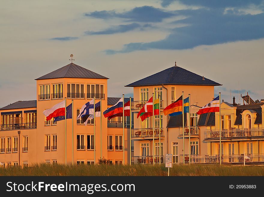 A Building in Warnemuende (Germany).