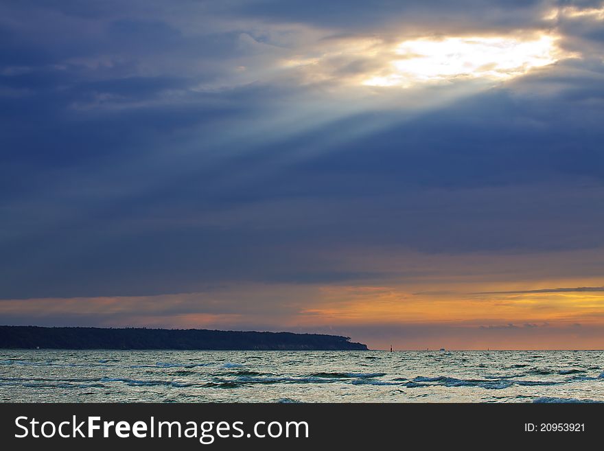 On shore of the Baltic Sea in Germany.