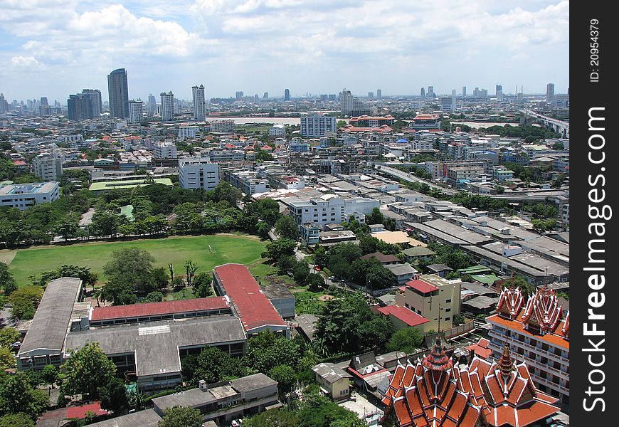 Many types of buildings located all around Bangkok area. Many types of buildings located all around Bangkok area.