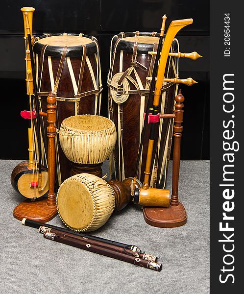 Thai native musical instrument made from wood. Thai native musical instrument made from wood