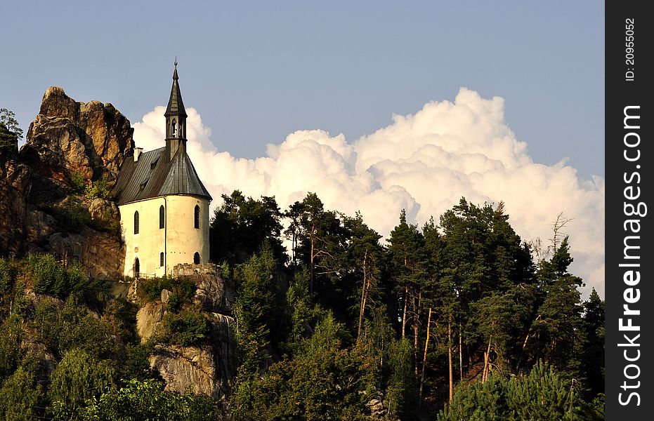 Chapel in the castle Vranov in Mala Skala - Czech Republic